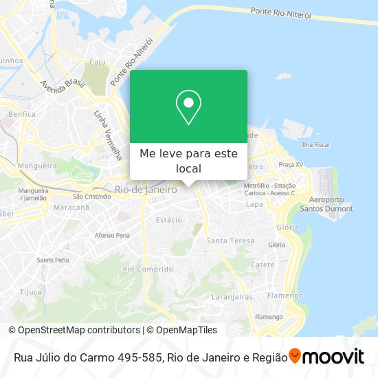Rua Júlio do Carmo 495-585 mapa