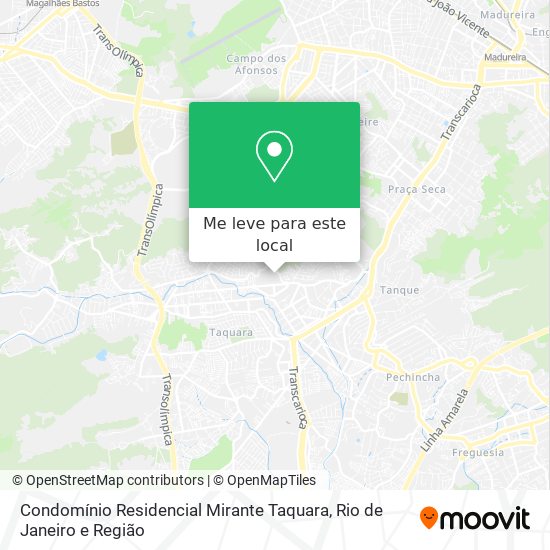 Condomínio Residencial Mirante Taquara mapa