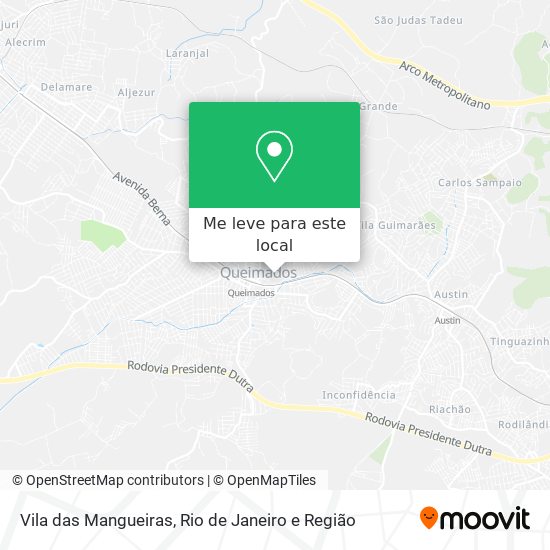 Vila das Mangueiras mapa