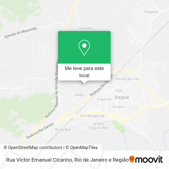 Rua Victor Emanuel Cicarino mapa