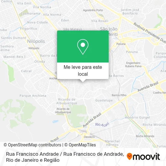 Rua Francisco Andrade / Rua Francisco de Andrade mapa