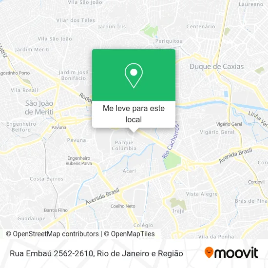 Rua Embaú 2562-2610 mapa