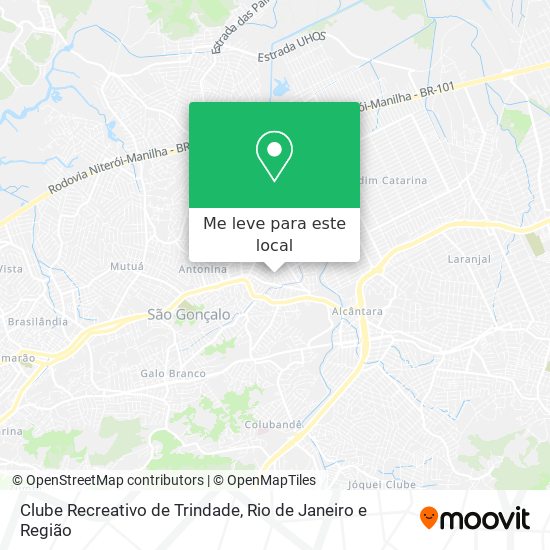 Clube Recreativo de Trindade mapa