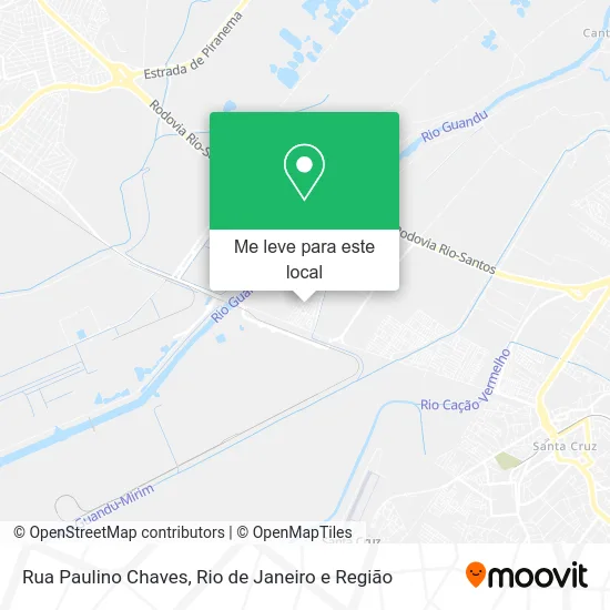 Rua Paulino Chaves mapa