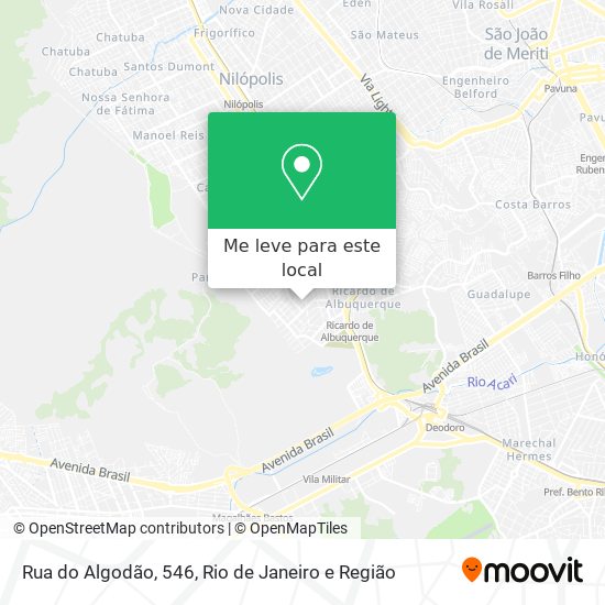 Rua do Algodão, 546 mapa