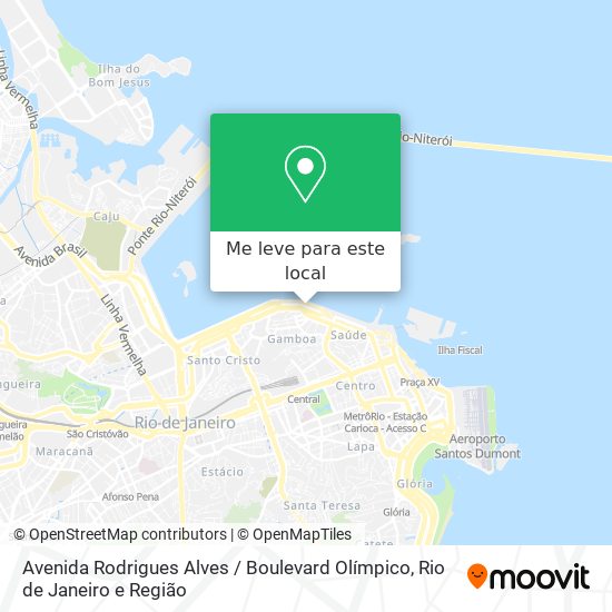 Avenida Rodrigues Alves / Boulevard Olímpico mapa