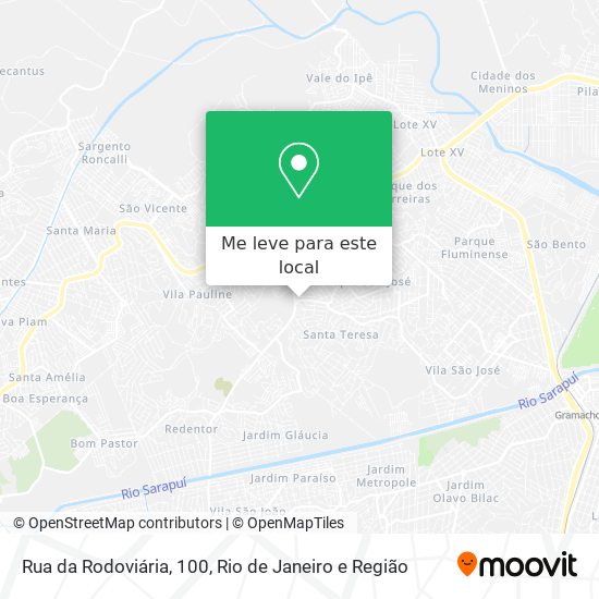 Rua da Rodoviária, 100 mapa