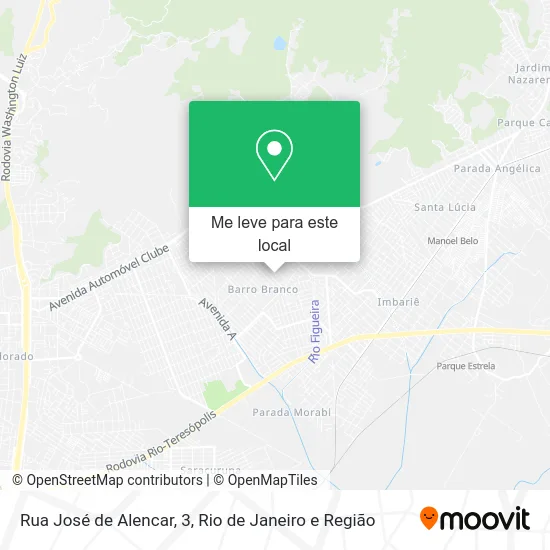 Rua José de Alencar, 3 mapa