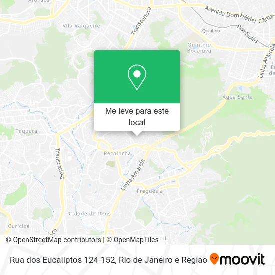 Rua dos Eucalíptos 124-152 mapa