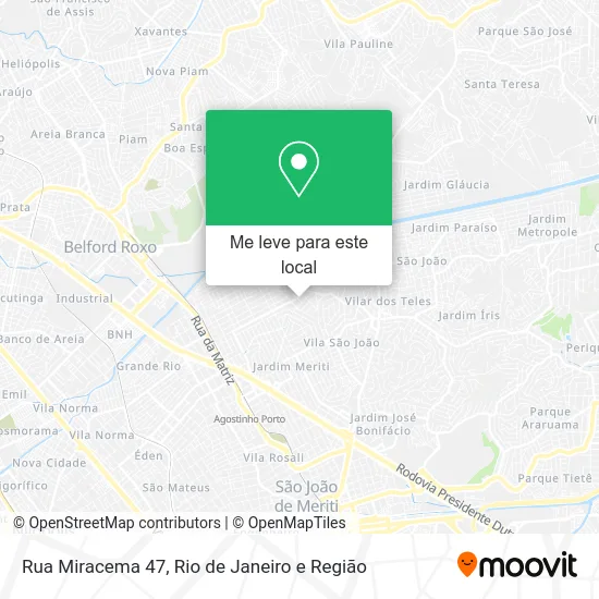 Rua Miracema 47 mapa