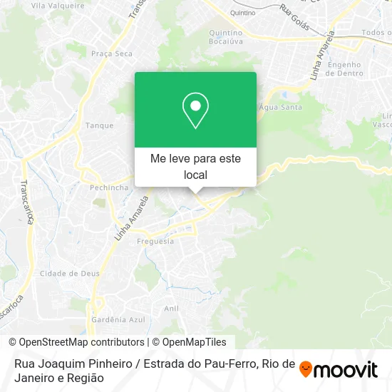 Rua Joaquim Pinheiro / Estrada do Pau-Ferro mapa