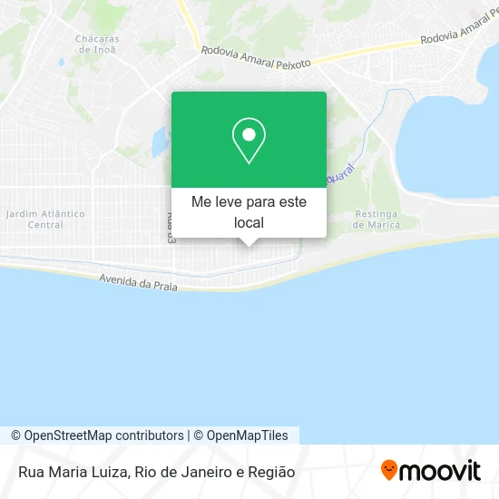 Rua Maria Luiza mapa