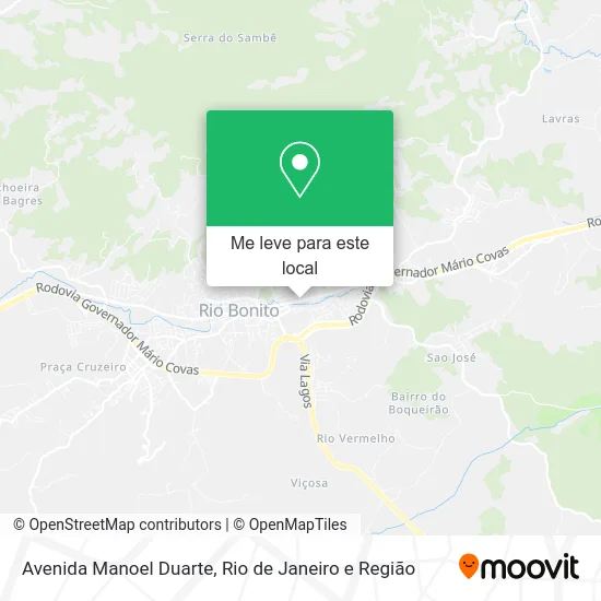Avenida Manoel Duarte mapa