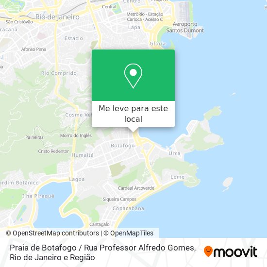 Praia de Botafogo / Rua Professor Alfredo Gomes mapa