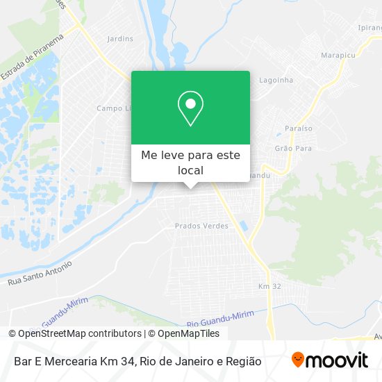 Bar E Mercearia Km 34 mapa