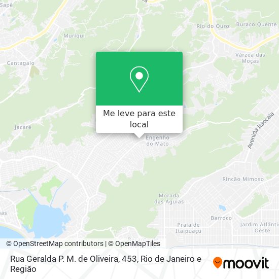 Rua Geralda P. M. de Oliveira, 453 mapa