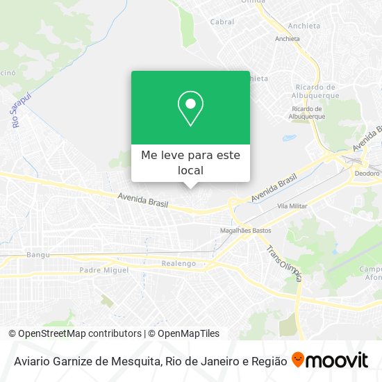 Aviario Garnize de Mesquita mapa