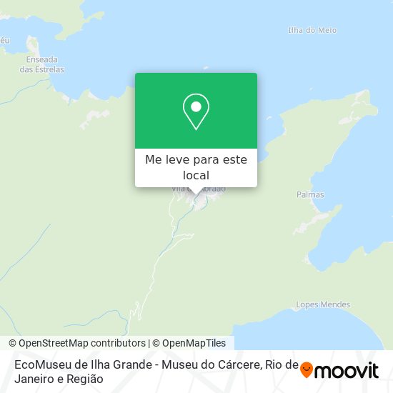 EcoMuseu de Ilha Grande - Museu do Cárcere mapa