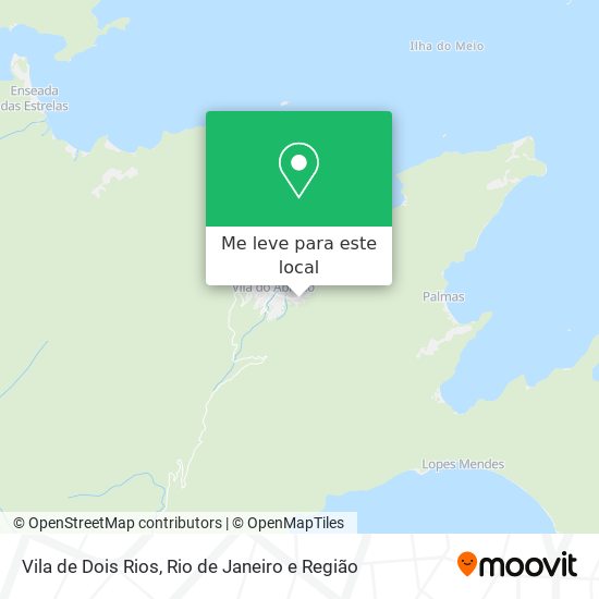 Vila de Dois Rios mapa