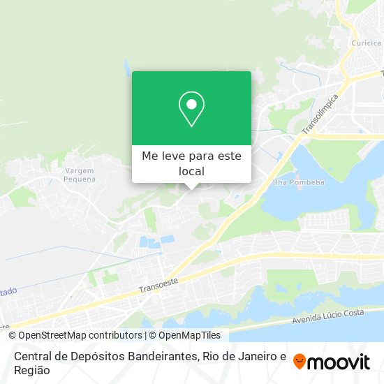 Central de Depósitos Bandeirantes mapa