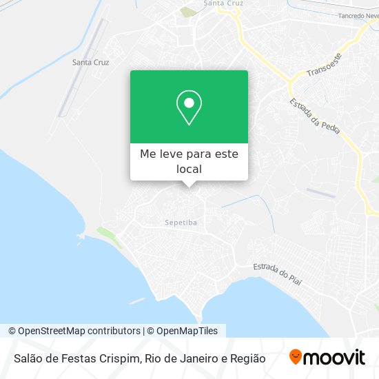Salão de Festas Crispim mapa