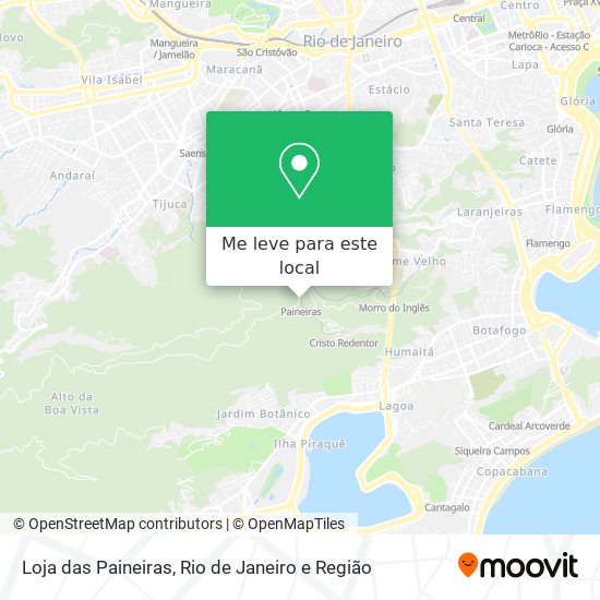 Loja das Paineiras mapa