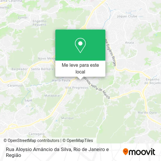 Rua Aloysio Amâncio da Silva mapa