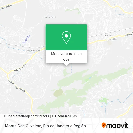 Monte Das Oliveiras mapa