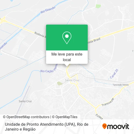 Unidade de Pronto Atendimento (UPA) mapa