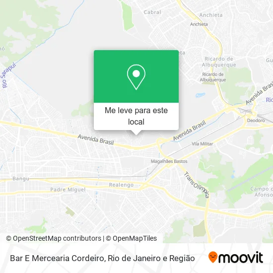 Bar E Mercearia Cordeiro mapa