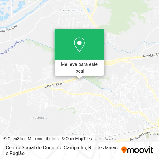Centro Social do Conjunto Campinho mapa