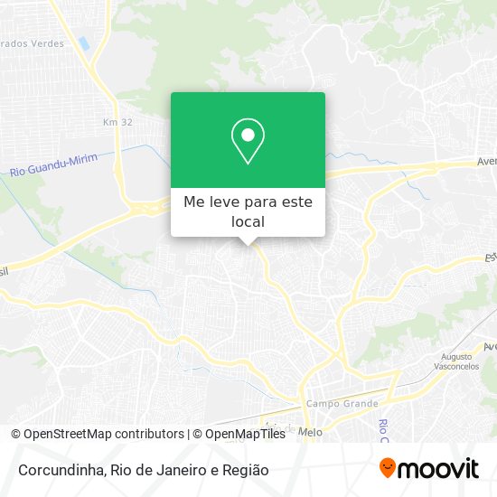 Corcundinha mapa