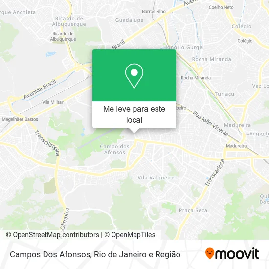 Campos Dos Afonsos mapa