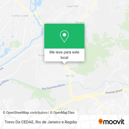 Trevo Da CEDAE mapa