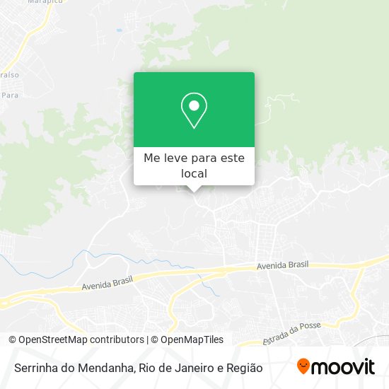 Serrinha do Mendanha mapa