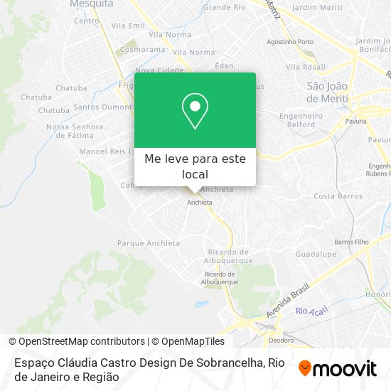 Espaço Cláudia Castro Design De Sobrancelha mapa
