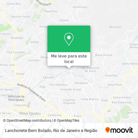 Lanchonete Bem Bolado mapa