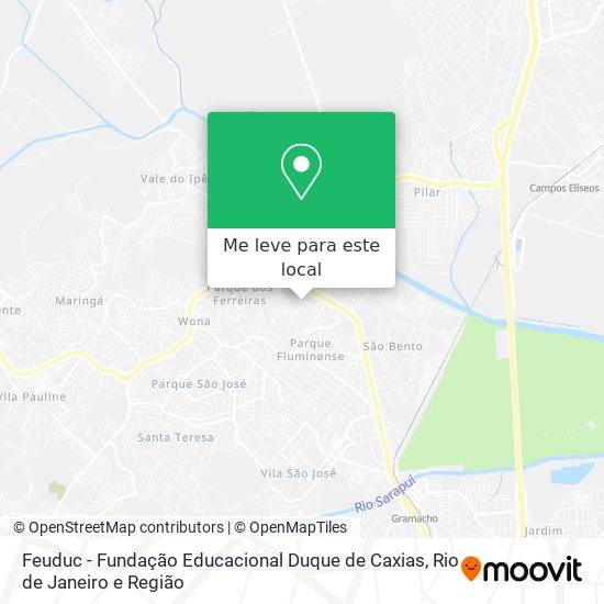 Feuduc - Fundação Educacional Duque de Caxias mapa