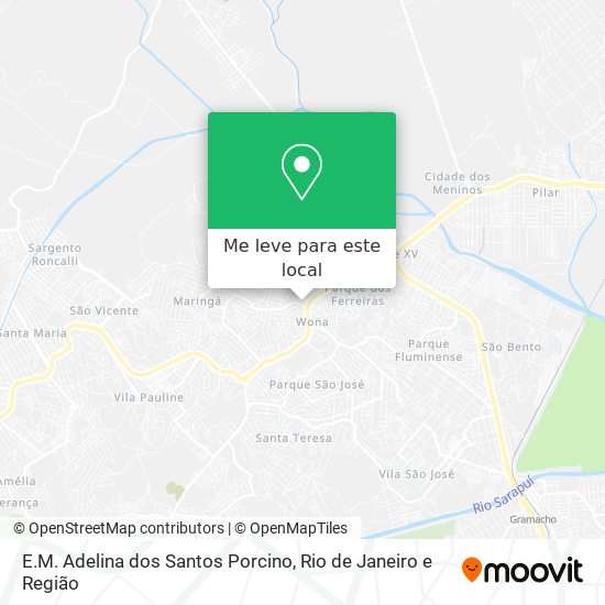 E.M. Adelina dos Santos Porcino mapa