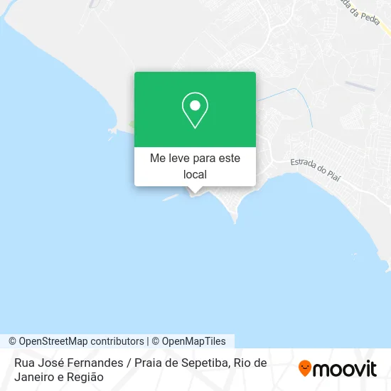 Rua José Fernandes / Praia de Sepetiba mapa