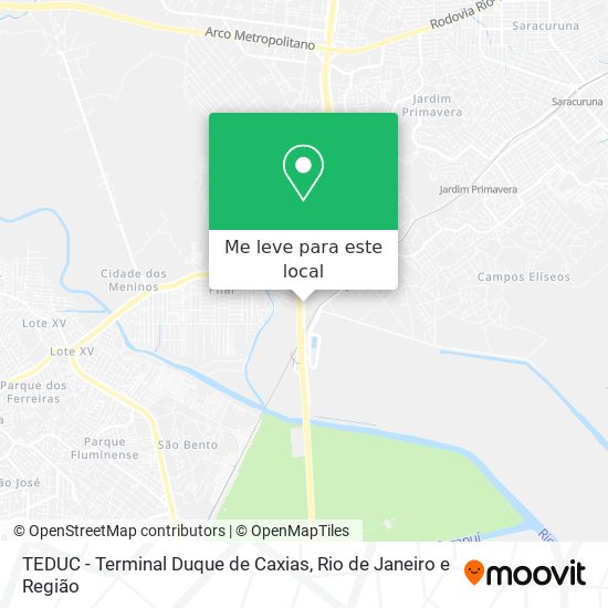 TEDUC - Terminal Duque de Caxias mapa