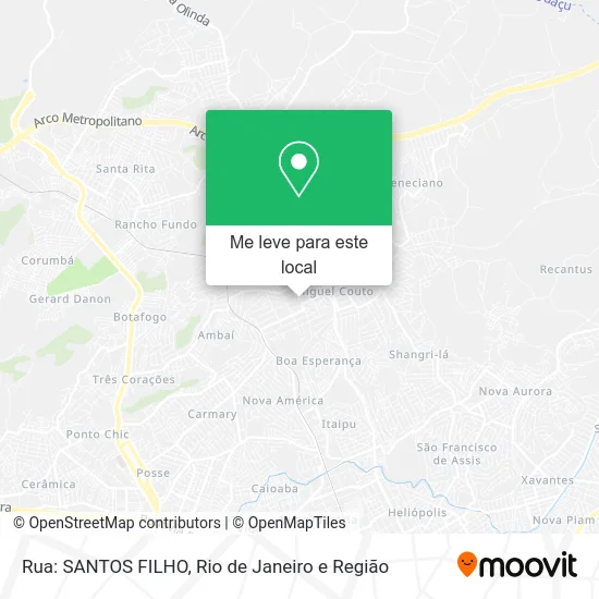 Rua: SANTOS FILHO mapa