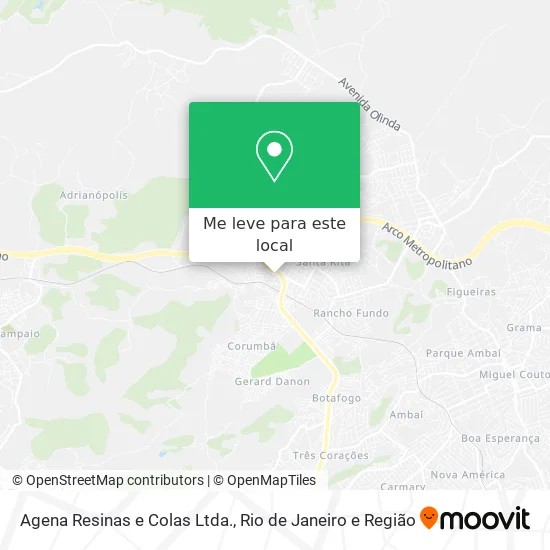 Agena Resinas e Colas Ltda. mapa