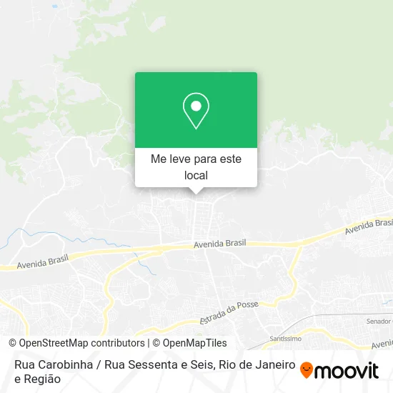 Rua Carobinha / Rua Sessenta e Seis mapa