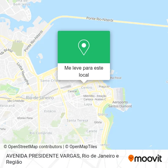 AVENIDA PRESIDENTE VARGAS mapa