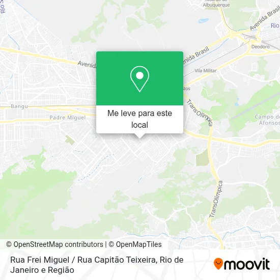 Rua Frei Miguel / Rua Capitão Teixeira mapa