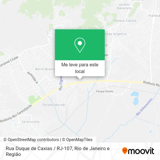 Rua Duque de Caxias / RJ-107 mapa