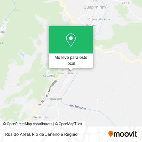 Rua do Areal mapa