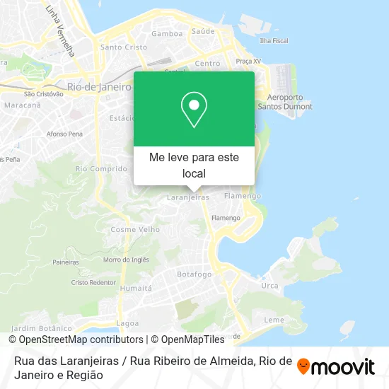 Rua das Laranjeiras / Rua Ribeiro de Almeida mapa
