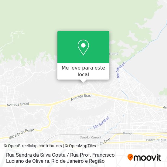 Rua Sandra da Silva Costa / Rua Prof. Francisco Luciano de Oliveira mapa